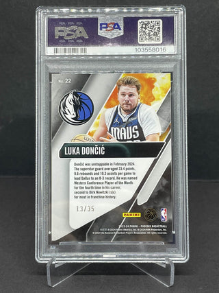 2023 Phoenix Luka Doncic Operation Detonation Yellow 13/35 PSA Mint 9