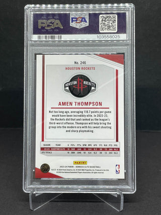 2023 Donruss Elite Amen Thompson Hyper Gold International 07/10 PSA Mint 9