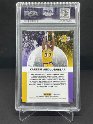 2019 Panini Donruss Optic Kareem Abdul-Jabbar Winner Stays Holo PSA Gem Mint 10