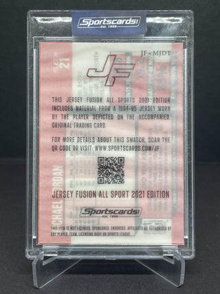 Fleer Michael Jordan Jersey Fusion Game Used Swatch #JF-MJDT