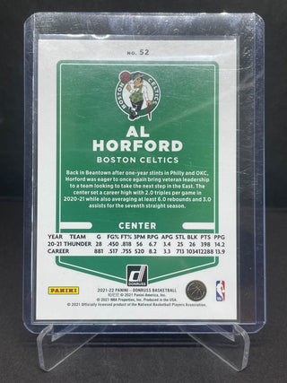 2021-22 Panini Donruss Al Horford Gold Laser 05/25