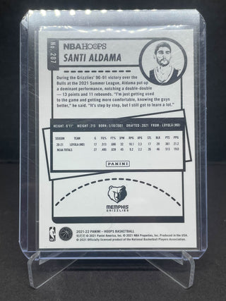 2021-22 Panini Hoops Santi Aldama Green RC 72/99