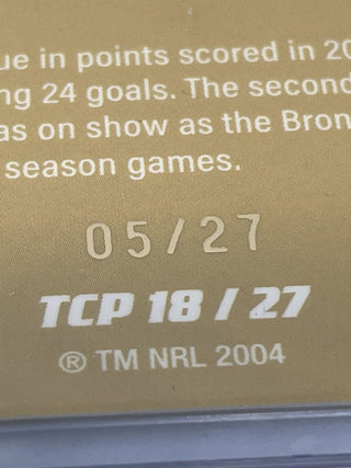 2025 NRL Traders The Converters Romy Teitzel Broncos TCP 18/27 05/27