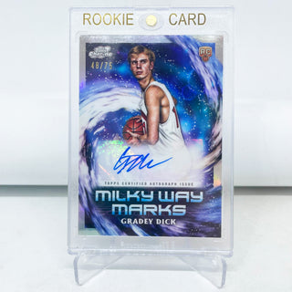 2024 Topps Chrome Milky Way Marks Gradey Dick Rookie Auto 48/75