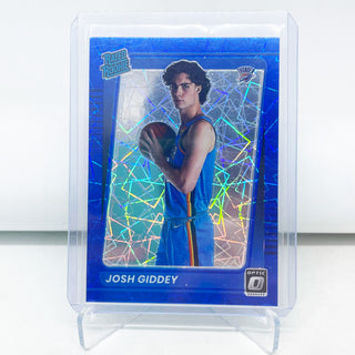 2021-22 Panini Donruss Optic Rated Rookie Josh Giddey Blue Velocity - No. 152