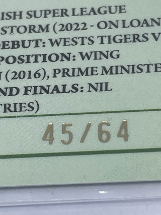 2025 NRL Traders 2024 Retirements David Nofoaluma Wests Tigers RP 11/18 45/64