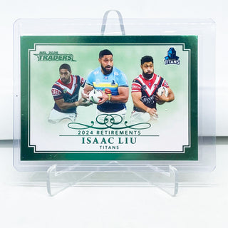 2025 NRL Traders 2024 Retirements Isaac Liu Gold Coast Titans RP 10/18 62/64