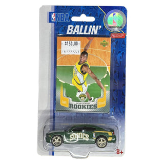 Kevin Durant Rookie “Ballin" NBA Die-Cast Car – Seattle Super Sonics Edition (Includes RC)