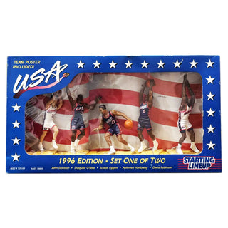 1996 USA Olympic Basketball “Dream Team III” Starting Lineup Figure Sets 1 & 2 (Complete Collection)