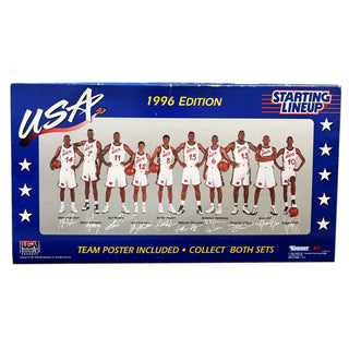 1996 USA Olympic Basketball “Dream Team III” Starting Lineup Figure Sets 1 & 2 (Complete Collection)