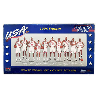 1996 USA Olympic Basketball “Dream Team III” Starting Lineup Figure Sets 1 & 2 (Complete Collection)