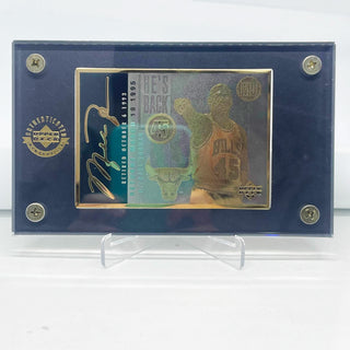 1995-1996 Michael Jordan Upper Deck MJ #45 'He's Back' 1/2345 (With Original Case & Pouch)