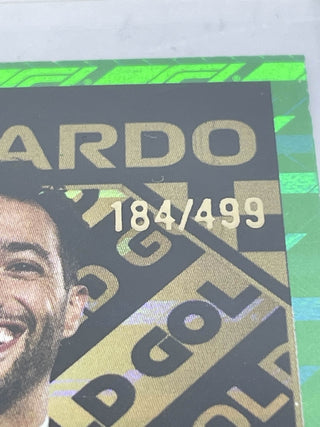 2024 Topps F1 Turbo Attax Daniel Ricciardo Green Parallel Limited Edition Gold 184/499