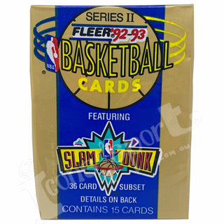 NBA Fleer 1992-93 Series 2 Factory Sealed Pack