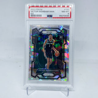 2023 Panini Prizm Victor Wembanyama Ice Rookie PSA NM-MT 8