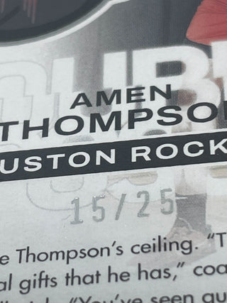 2023 Panini Court Kings Amen Thompson Double Exposure Jade 15/25 PSA Mint 9