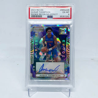 2023 Panini Recon Ausar Thompson Rookie Recon Auto 01/25 PSA EX-MT 6