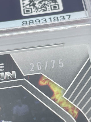 2022 Panini Obsidian Keegan Murray Rookie Eruption Auto 26/75 PSA NM 7
