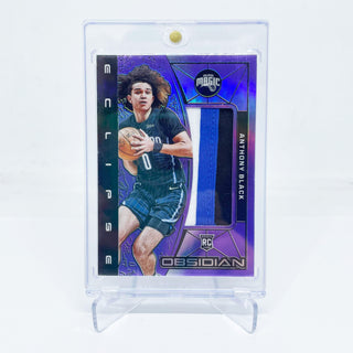 2023-24 Panini Obsidian Eclipse Anthony Black Electric Etch Purple Rookie Patch 37/49