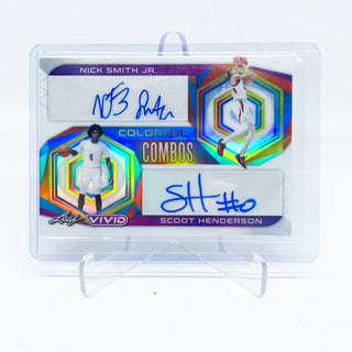 2023 Leaf Vivid Colorful Combos Nick Smith Jr./Scoot Henderson Double Auto 2/25