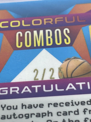 2023 Leaf Vivid Colorful Combos Nick Smith Jr./Scoot Henderson Double Auto 2/25