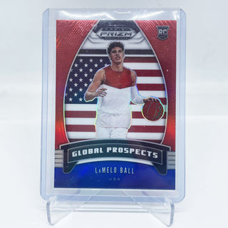 2020 Panini Prizm Draft Picks LaMelo Ball Global Prospects Red Rookie - No. 98