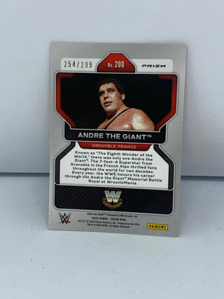 2022 Panini Prizm WWE Andre The Giant 254/299 RED Prizm #200