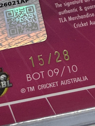 2023 TLA Cricket Australia Breakout Kate Peterson Pink Auto 15/28