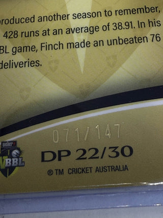 2023 TLA Cricket Australia Decorated Aaron Finch Most Valuable Player 071/147