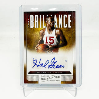 2012-13 Panini Brilliance Hal Greer Marks Of Brilliance Auto 19/25