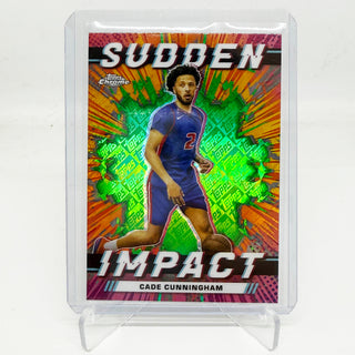 2024 Topps Chrome Sudden Impact Cade Cunningham Green Refractor #SI-13