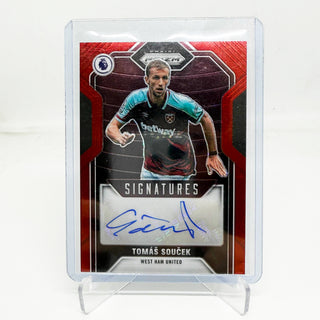 2021-22 Panini Prizm Premier League Tomas Soucek Signatures Red #S-TSK