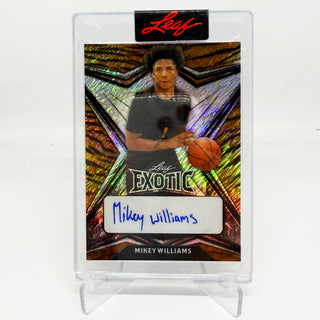 2022 Leaf Exotic Tiger Refractor Mikey Williams Auto 3/10