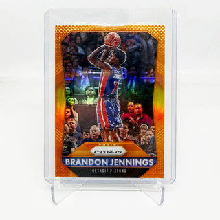 2015-16 Panini Prizm Brandon Jennings Orange Prizm 16/65