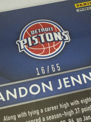 2015-16 Panini Prizm Brandon Jennings Orange Prizm 16/65