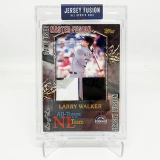 2021 Jersey Fusion Larry Walker Game Used Master Fusion Double Swatch 1/1 #JF-LW02