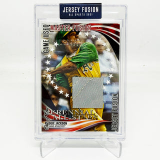 2021 Jersey Fusion Reggie Jackson Game Used Master Fusion Swatch 1/1 #JF-RJ80