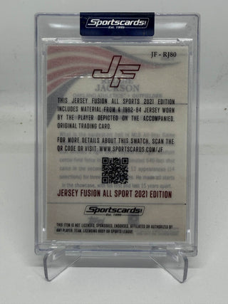 2021 Jersey Fusion Reggie Jackson Game Used Master Fusion Swatch 1/1 #JF-RJ80