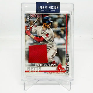 2021 Jersey Fusion Mookie Betts League Leaders Game Used Swatch #JF-MB18