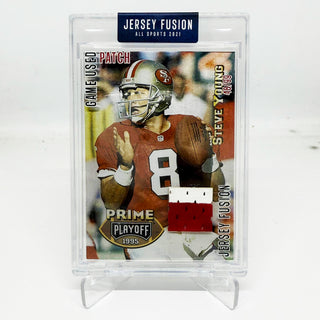 2021 Jersey Fusion Steve Young Prime Playoff Game Used Patch 48/99