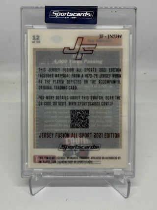 2021 Jersey Fusion Football Heroes Joe Namath Game Used Swatch #JF-JN73W