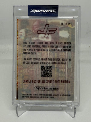 2021 Jersey Fusion Pinnacle Steve Young Game Used Swatch #JF-SY94