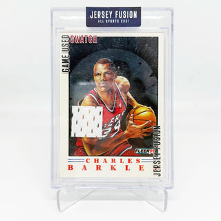 2021 Jersey Fusion Fleer Charles Barkley Game Used Swatch #JF-CBDT
