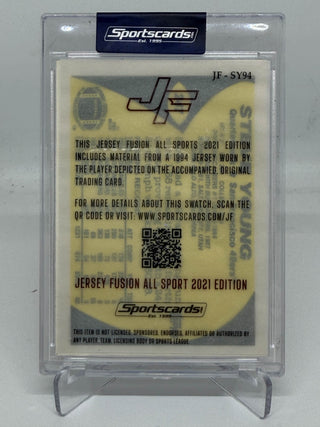 2021 Jersey Fusion Topps Steve Young Game Used Swatch #JF-SY94