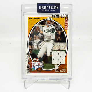 2021 Jersey Fusion Football Heroes Joe Namath 1969 Super Bowl Game Used Swatch #JF-JN73W