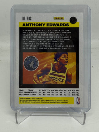 2020-21 Panini Flux Anthony Edwards Rookie - No. 202