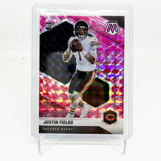 2021 Panini Mosaic Justin Fields Pink Prizm Rookie - No. 304
