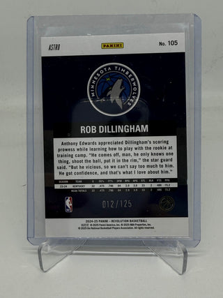 2024-25 Panini Revolution Astro Rob Dillingham Rookie Green 012/125