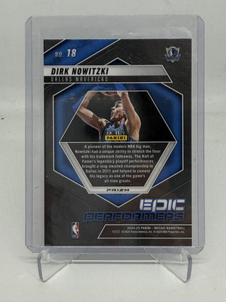 2024-25 Panini Mosaic Epic Performers Dirk Nowitzki - No. 18