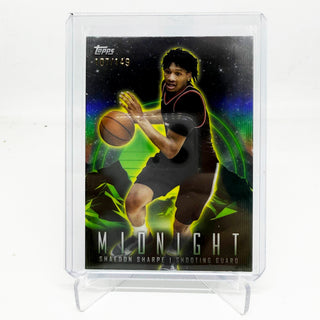 2024 Topps Midnight Shaedon Sharpe Insert Green 107/149